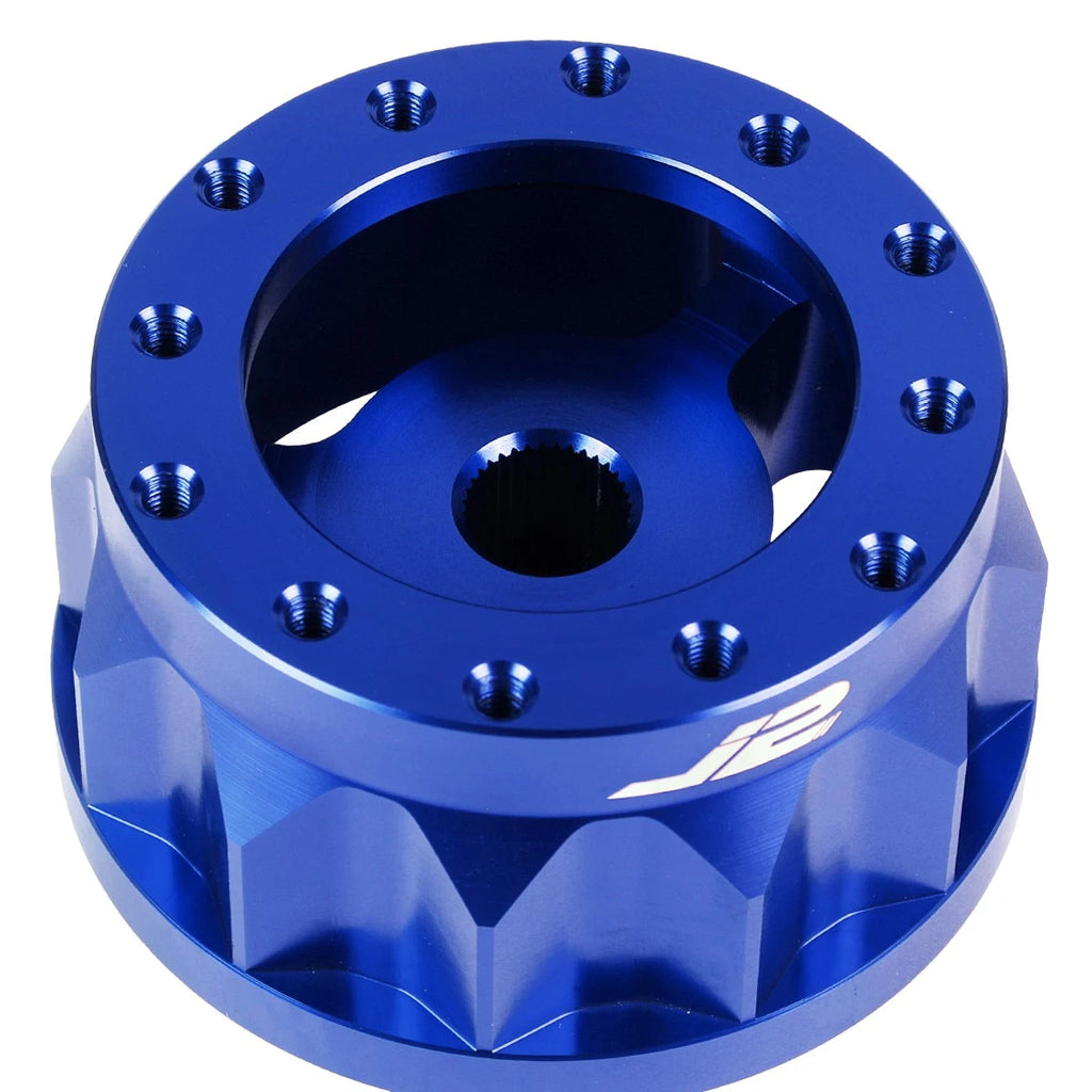 J2 2" 6-Bolt Aluminum Steering Wheel Hub Adapter for Mitsubishi (1983–2007)