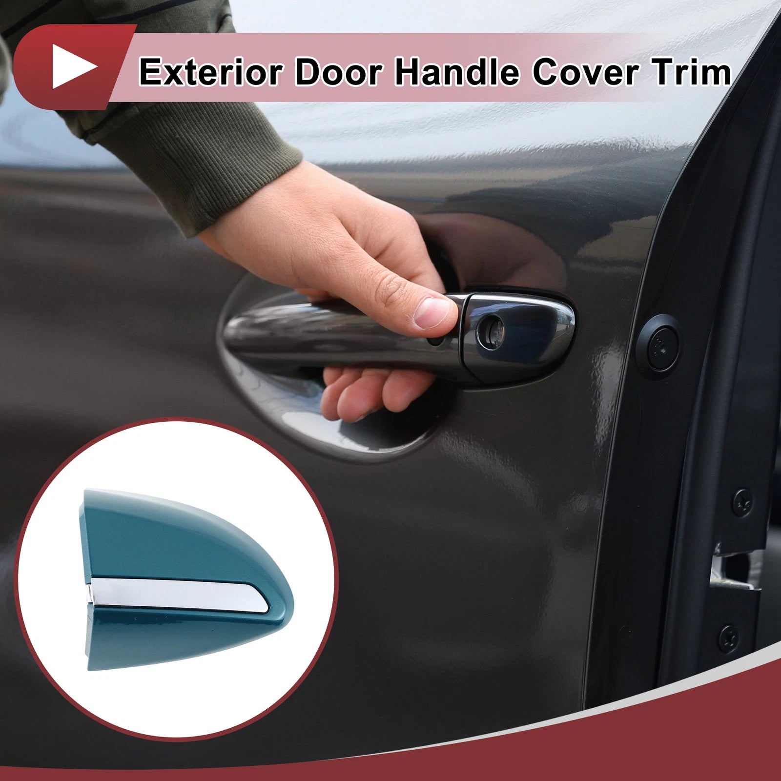 Exterior Door Handle Cover Trim for Toyota Corolla (2014–2018) Light Blue