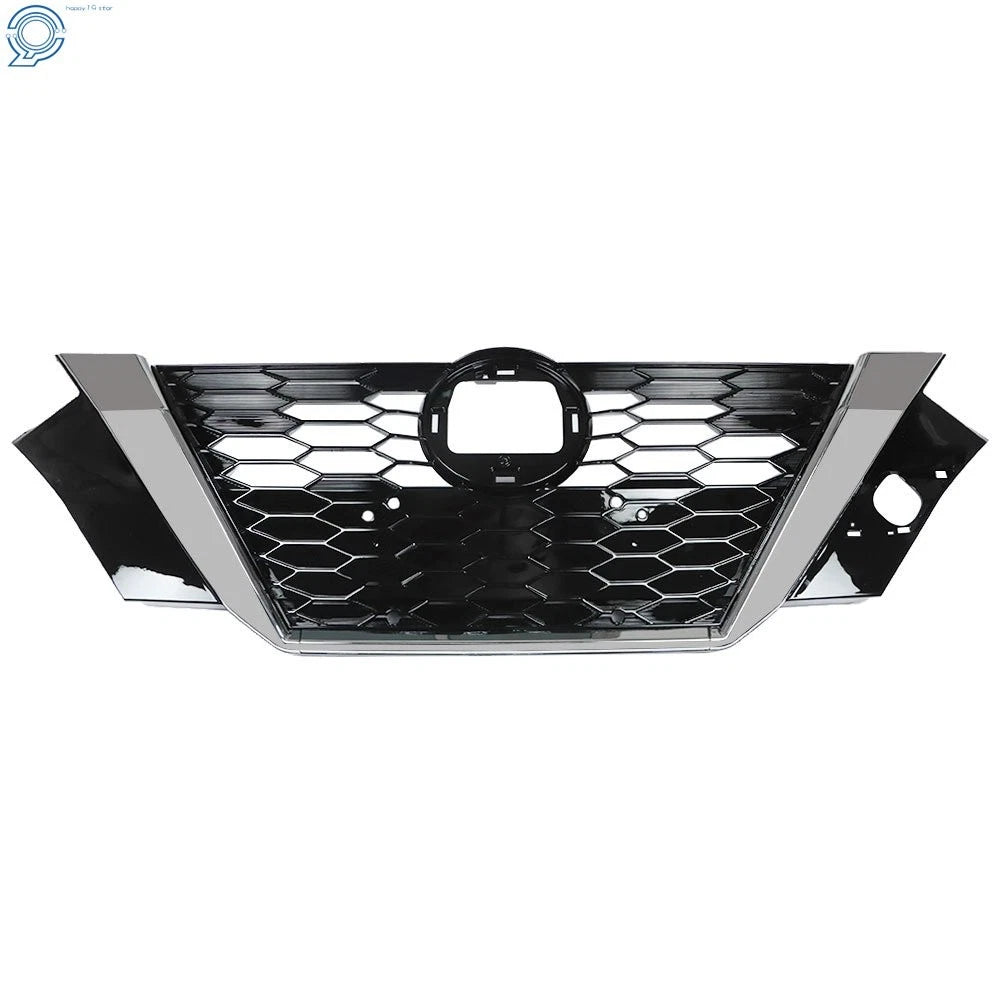 Front Bumper Upper Grille for Nissan Sentra (2020–2021) 62310-6LB0A Black & Chrome