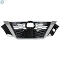 Front Bumper Upper Grille for Nissan Sentra (2020–2021) 62310-6LB0A Black & Chrome