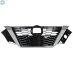 Front Bumper Upper Grille for Nissan Sentra (2020–2021) 62310-6LB0A Black & Chrome