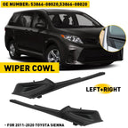 Front Windshield Wiper Side Cowl Extension Cover for Toyota Sienna (2011–2020)