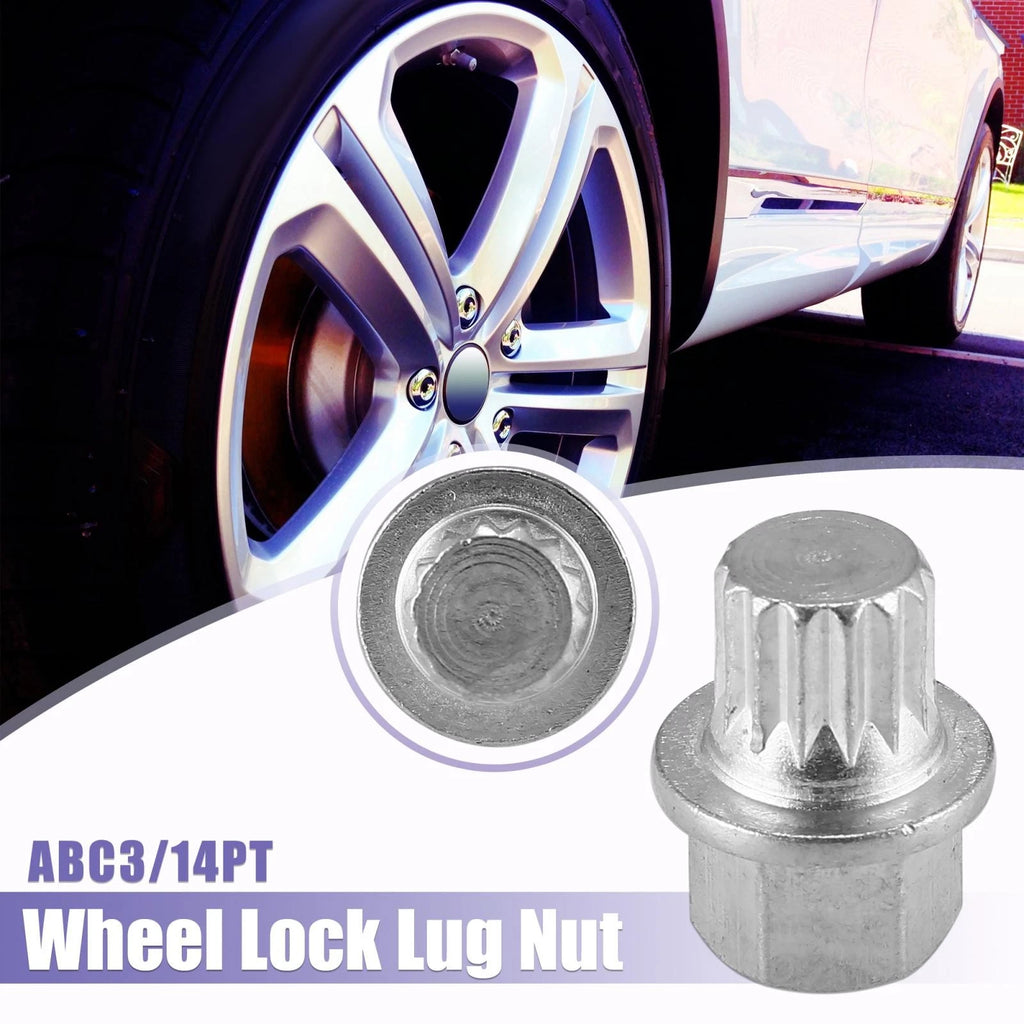 3/14PT Auto Anti Theft Wheel Lock Lug Nut Screw Removal Key for VW Audi 
