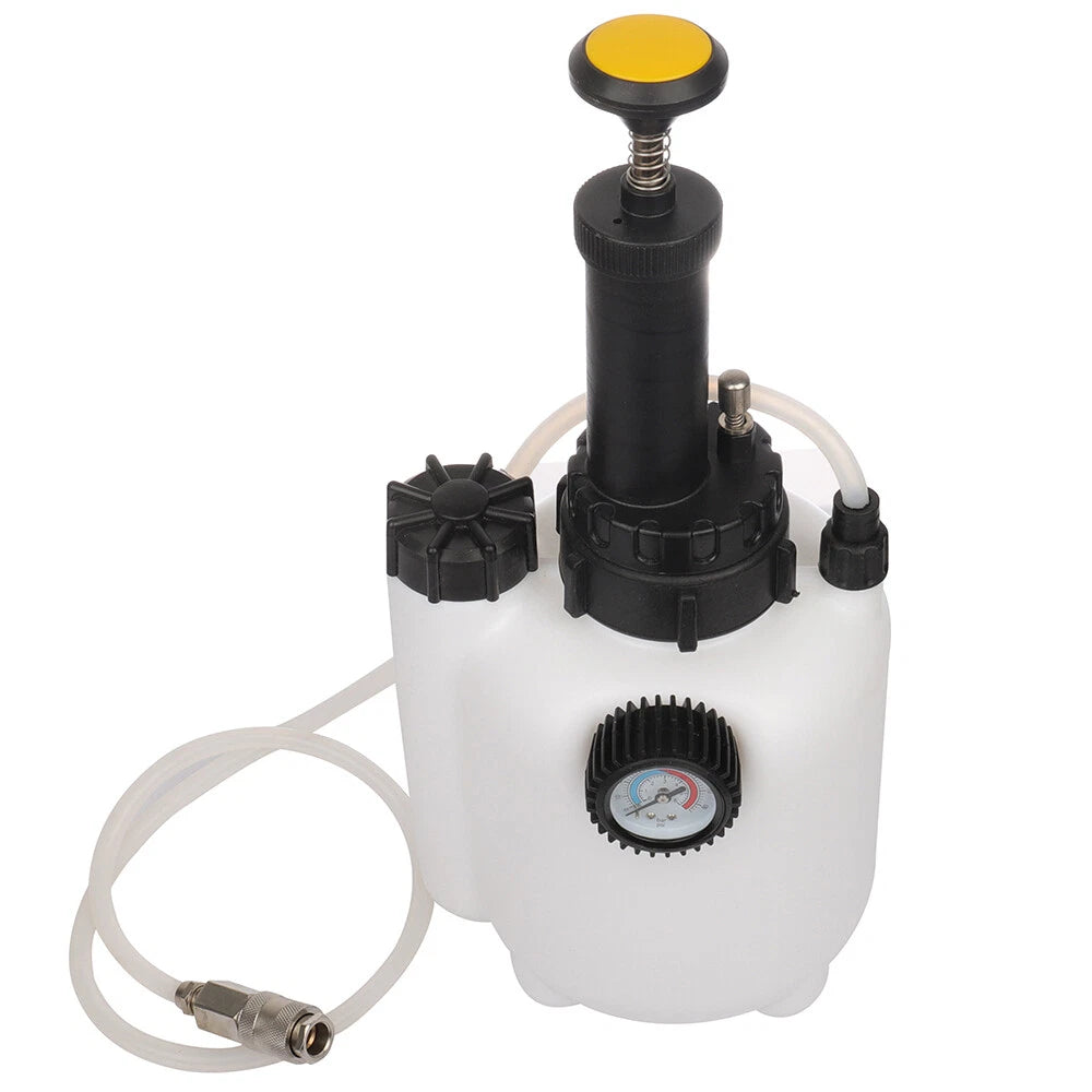 3L Manual Brake Clutch Fluid Bleeder Tool with Universal Adapter