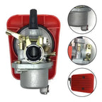 High Performance Red Carburetor for 49cc 50cc 60cc Motorcycles