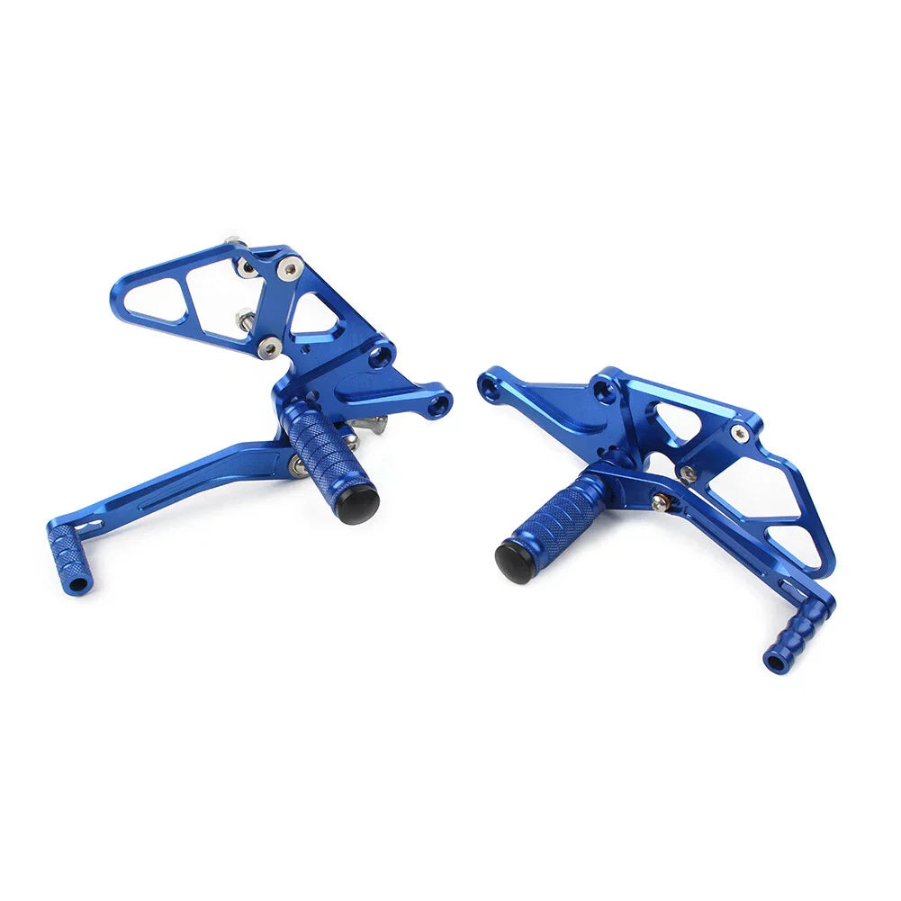 Adjustable Footrests Pegs Rearset for YAMAHA FZ-07 MT-07 (2013-2017) Blue