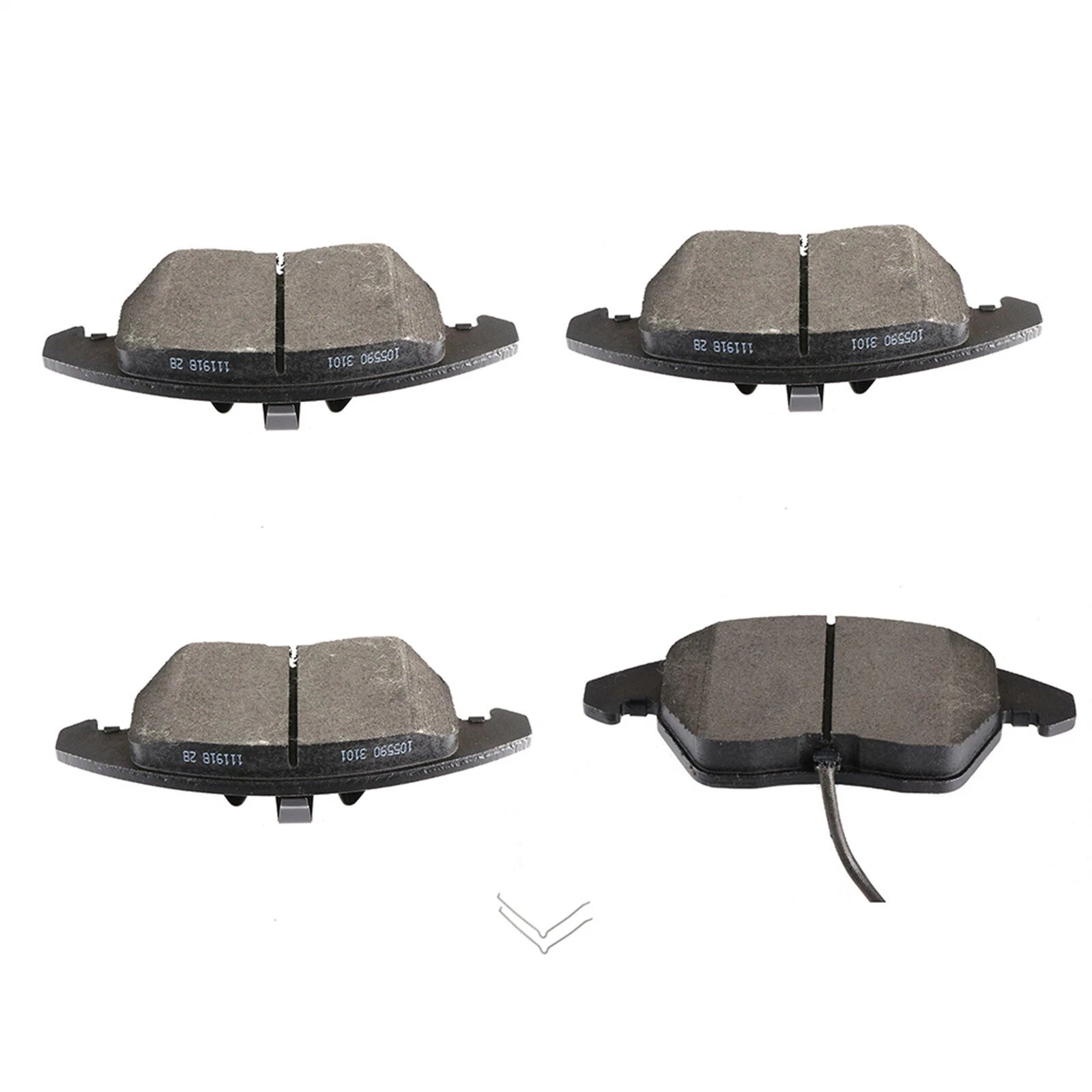 Set of 4 Front Brake Pads for Audi TT, Volkswagen Beetle