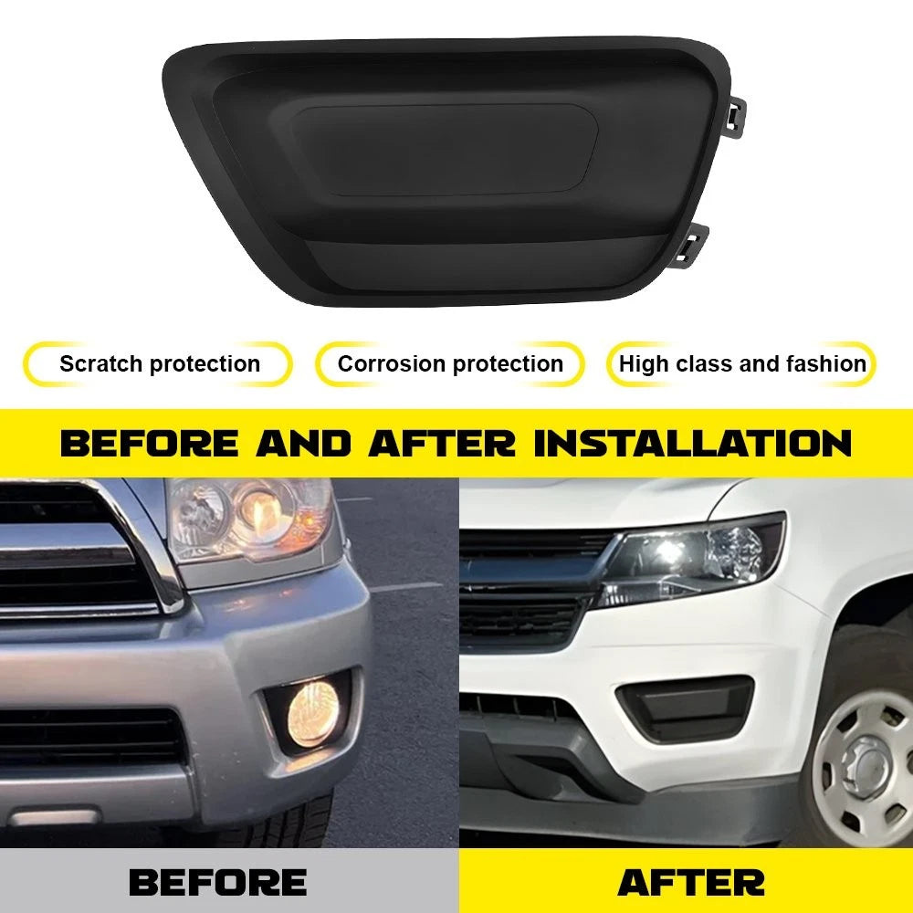 2X Fog Light Cover Frame Bezel for Chevy Colorado (2015–2020) GM1038183 GM1039183