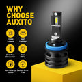 AUXITO 9005 H11 Combo LED Headlight Bulbs (40000LM) for Hi/Lo Beam