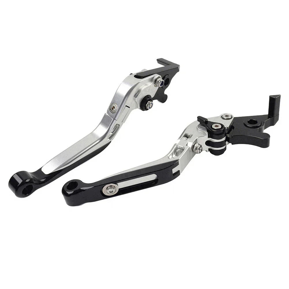 CNC Extendable Brake Clutch Levers for Yamaha YZF R1 (2009-2014) Silver