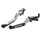 CNC Extendable Brake Clutch Levers for Yamaha YZF R1 (2009-2014) Silver