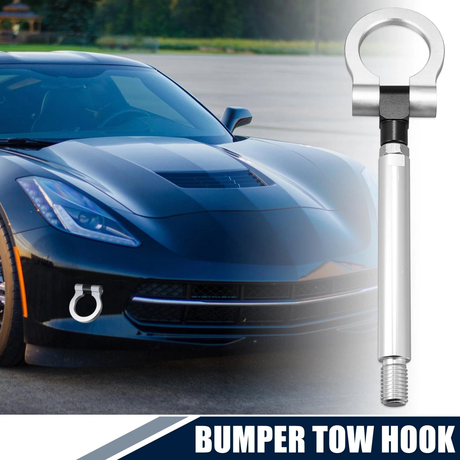 Tow Hook Ring for Chevy Camaro (2016–2023) Silver Tone