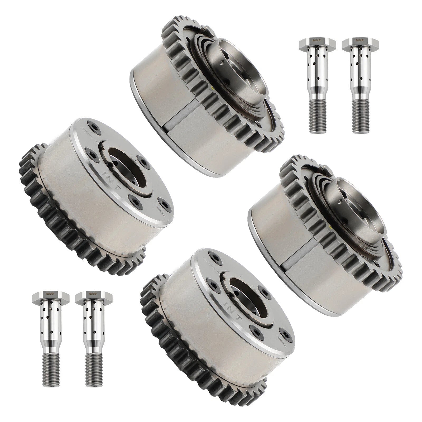 Set of 4 VVT Camshaft Gears & Oil Control Valves for Dodge Jeep 3.6L V6 (2011–2020)