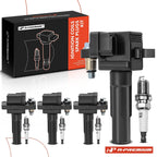 Set of 4 Ignition Coils & 4 Iridium Spark Plugs for Subaru Impreza (2002–2007)