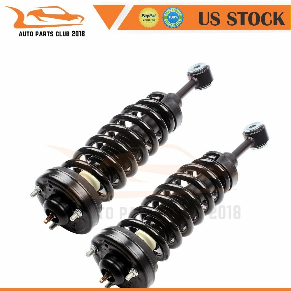 Set of 2 Complete Struts Shocks Springs for Ford F-150 4WD (2004–2008)