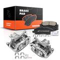 2X Front Brake Caliper with Brake Pad for Mitsubishi Lancer (2008–2017)
