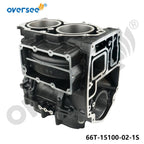 Crankcase Assembly for Yamaha Outboard E40X 40HP (2T) (66T-15100-02-1S)