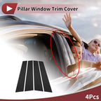 Front Left Right Door Pillar Window Trim for Lexus NX (2014-2022) Black