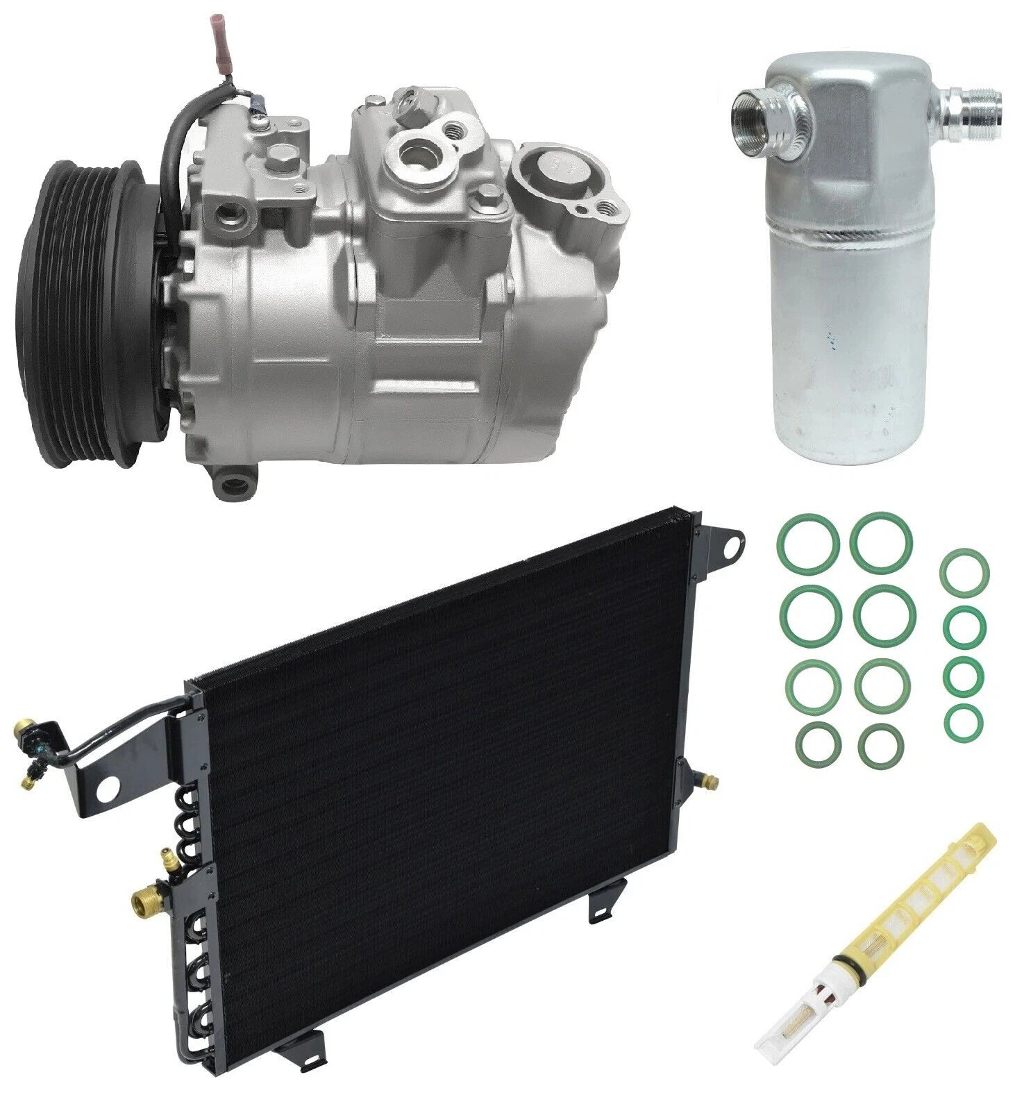 A/C Compressor Kit W Condenser for Audi A6 Quattro 2.8L (1998–1998)