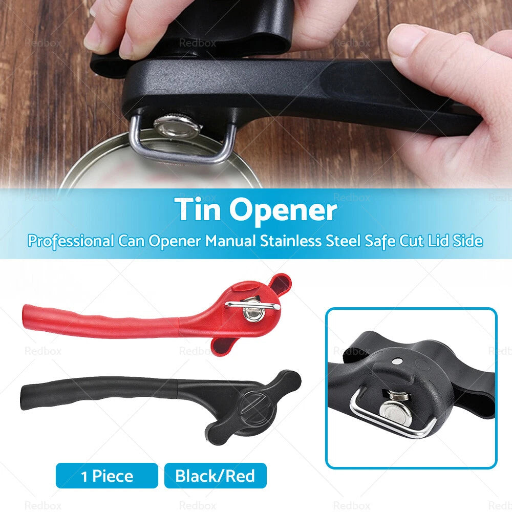 Professional Tin Can Opener for Smooth Edge Manual Safe Cut Lid