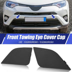 Pair Front Bumper Tow Hook Cover Cap for Toyota RAV4 (2016–2018) 532860R080
