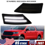 White LED Front Fender Side Marker Lights for Ford Ranger (2019–2022)