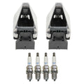 Set of 2 Ignition Coils & 4 Spark Plugs for Mercedes W202 C220 (1994–1996)