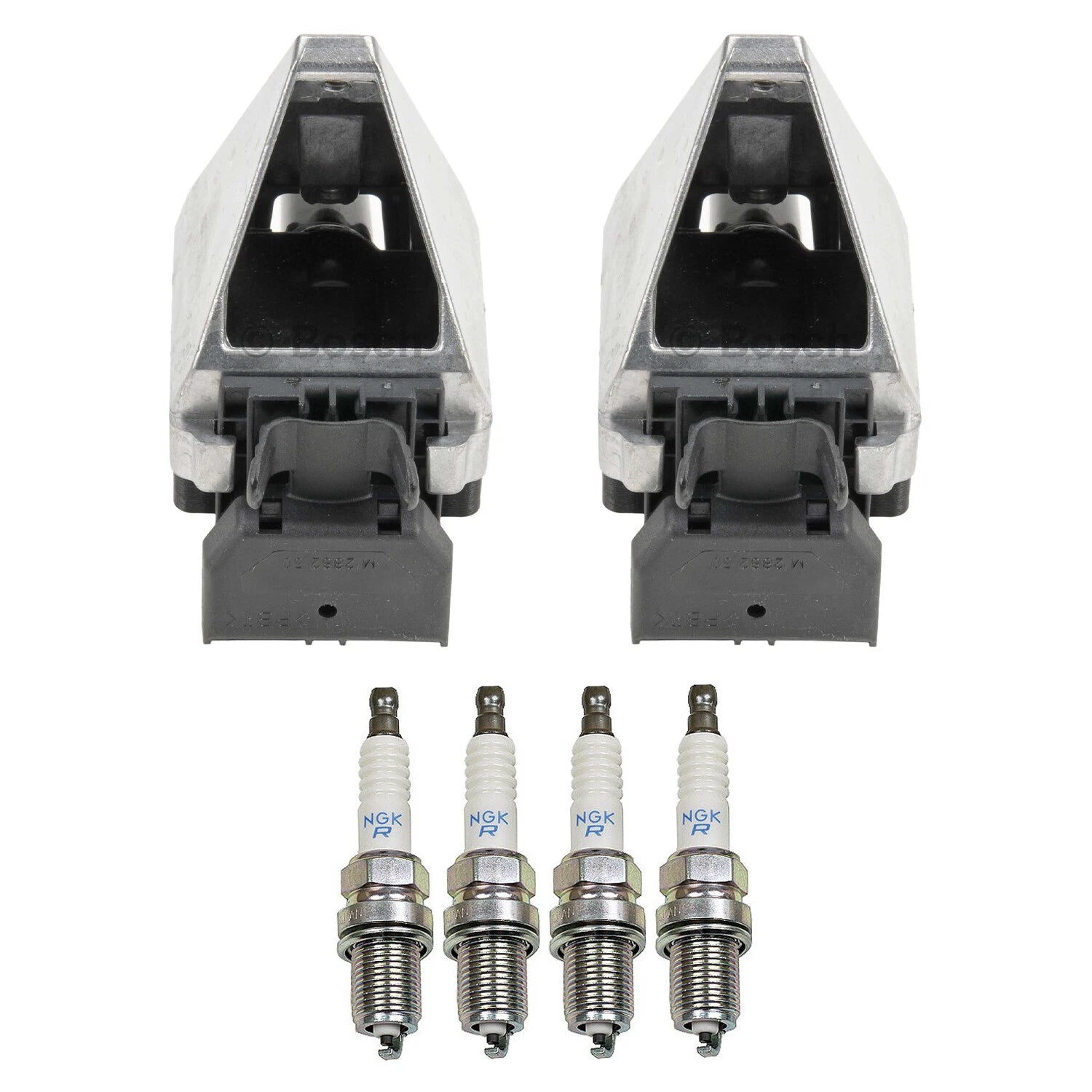 Set of 2 Ignition Coils & 4 Spark Plugs for Mercedes W202 C220 (1994–1996)