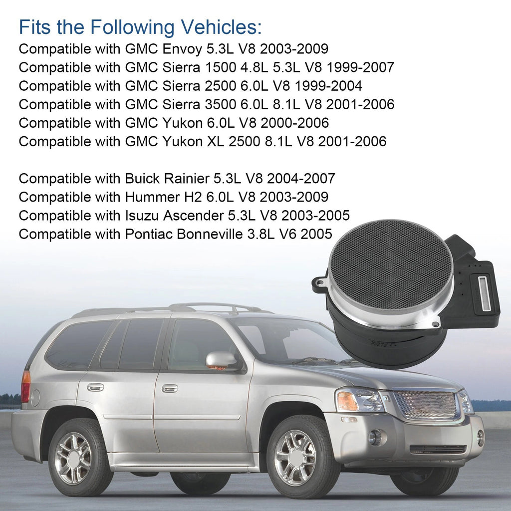 Mass Air Flow Sensor for Cadillac Chevy GMC Silverado (2007-2013)
