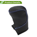 Car Gear Shift Knob Cover Black Blue Faux Leather for Honda Civic (2022-2024)