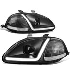 LED DRL Projector Headlight Lamps for Honda Civic (1996–1998)