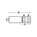 Pack of 10 Fem. JIC 37° Swivel Straight Crimp Couplings FJX-08-08