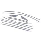 12x Gloss Black Window Trim Cover Kit for Infiniti Q50 (2014–2024)