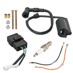 Ignition Coil CDI Spark Plug Kit for Kawasaki Bayou 300 KLF300B (1988–2004)
