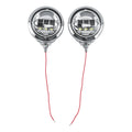 Chrome Auxiliary Fog Passing Lights & Housing Bucket for Harley Davidson