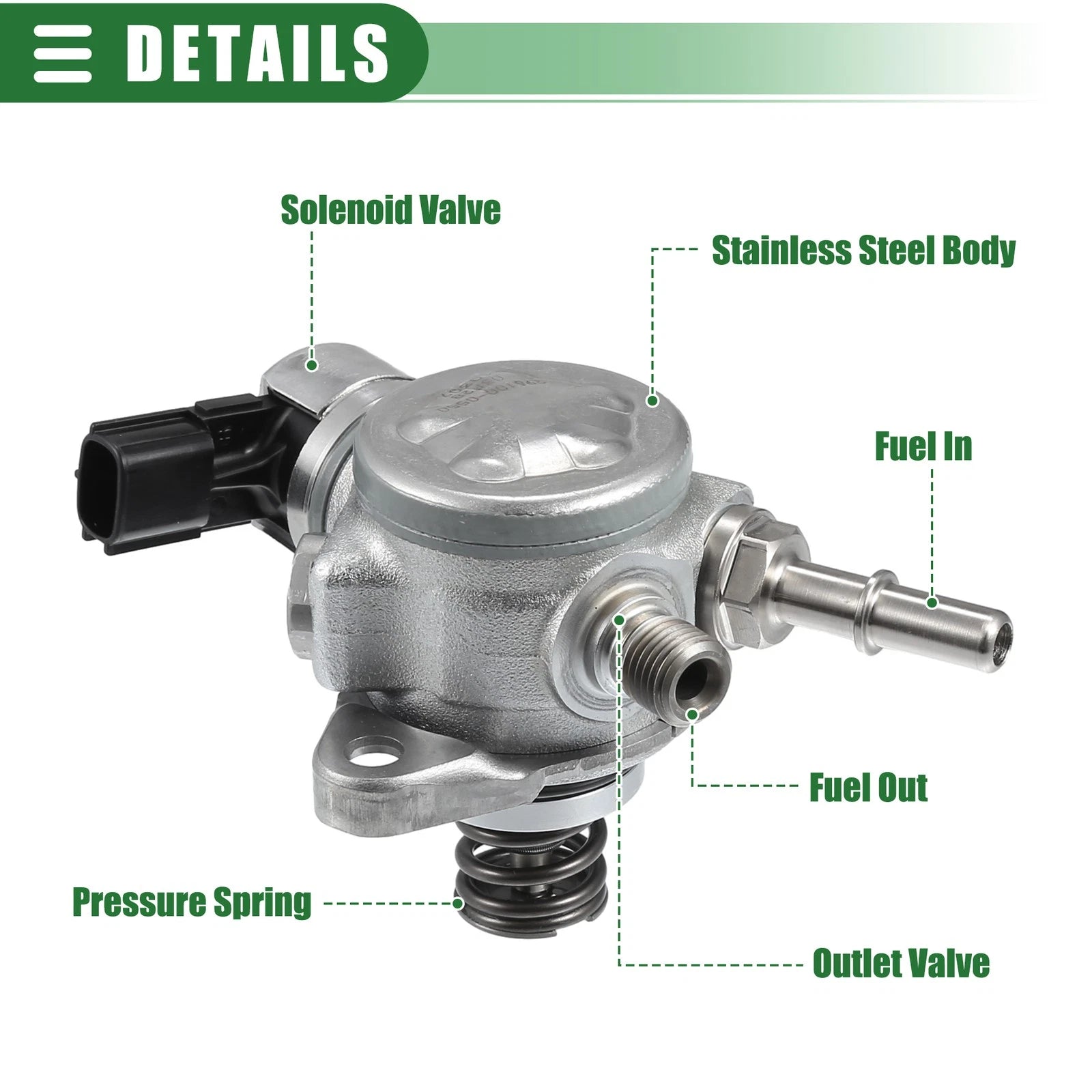 Fuel Pump for Ford Focus (2012–2018) Metal No.CM5E-9D376-CB