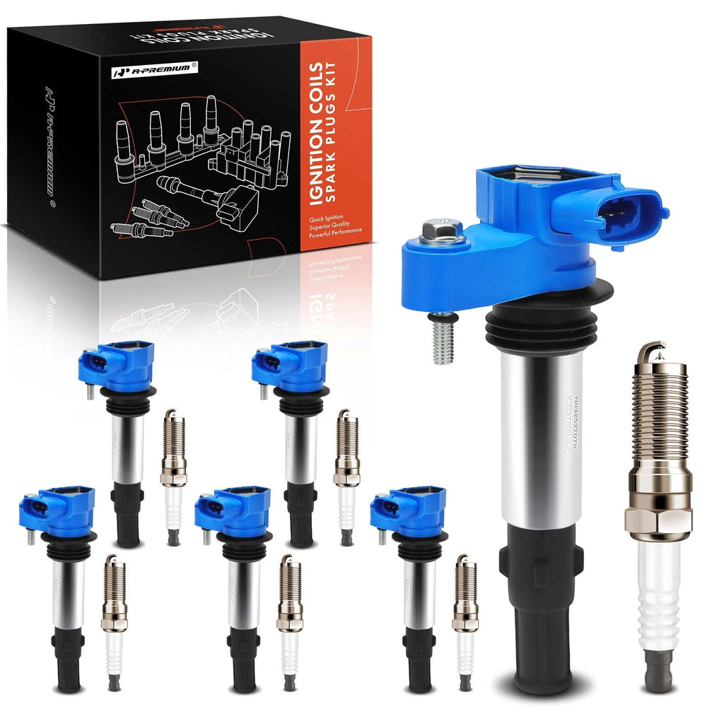 6x Ignition Coil & 6x Iridium Spark Plug for Chevy Traverse (2009–2023)