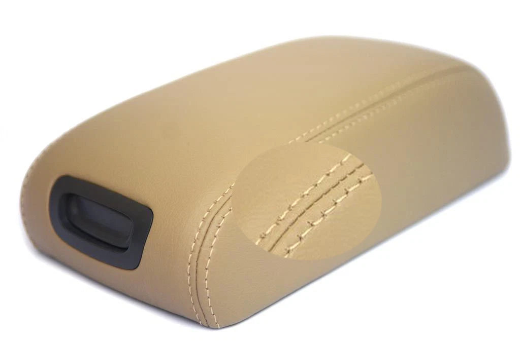 Center Console Armrest Cover for Hyundai Tucson (2005–2009) Beige Leather