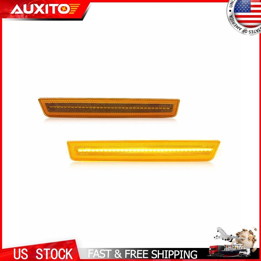 Set of 2 Amber Side Marker Lights for Dodge Challenger (2015–2023)