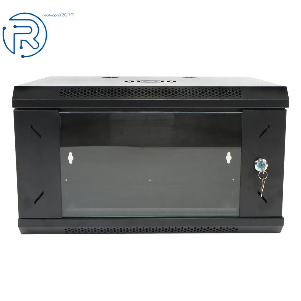 6U Server Rack Enclosure for Wall Mount Network (Max Depth 15.5")