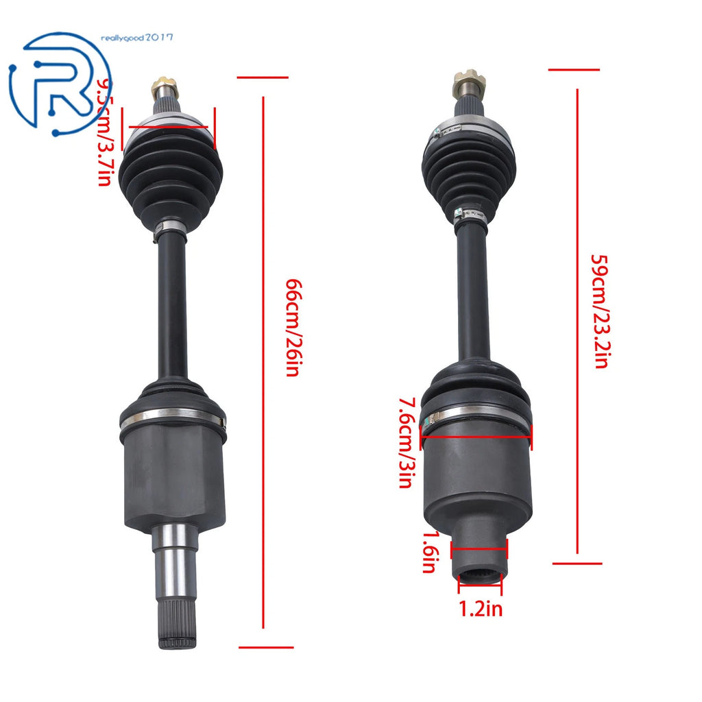 Front Left & Right CV Axles for Chrysler Town & Country (2008-2016)