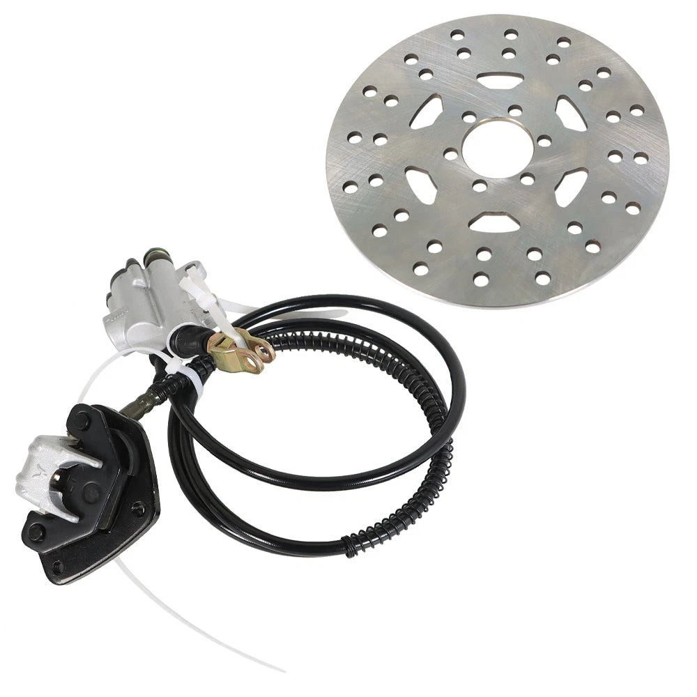 Rear Hydraulic Brake Caliper Assembly & Disc Rotor Kit for ATV Go-kart
