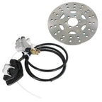 Rear Hydraulic Brake Caliper Assembly & Disc Rotor Kit for ATV Go-kart