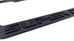 Matte Black License Plate Frame with Emblem for Ford F-250 F-350 (2017–2024)