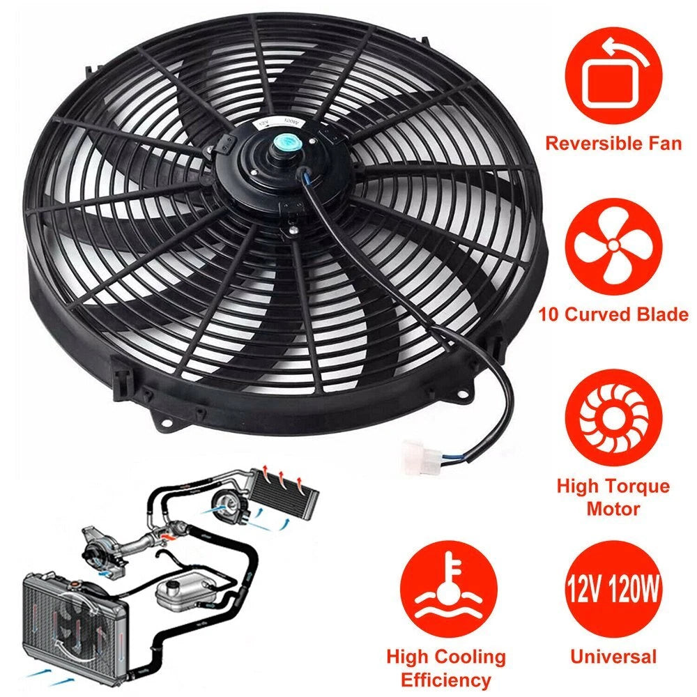Electric Radiator Fan Kit 16 Inch for Kenworth W900 (1981–2013)