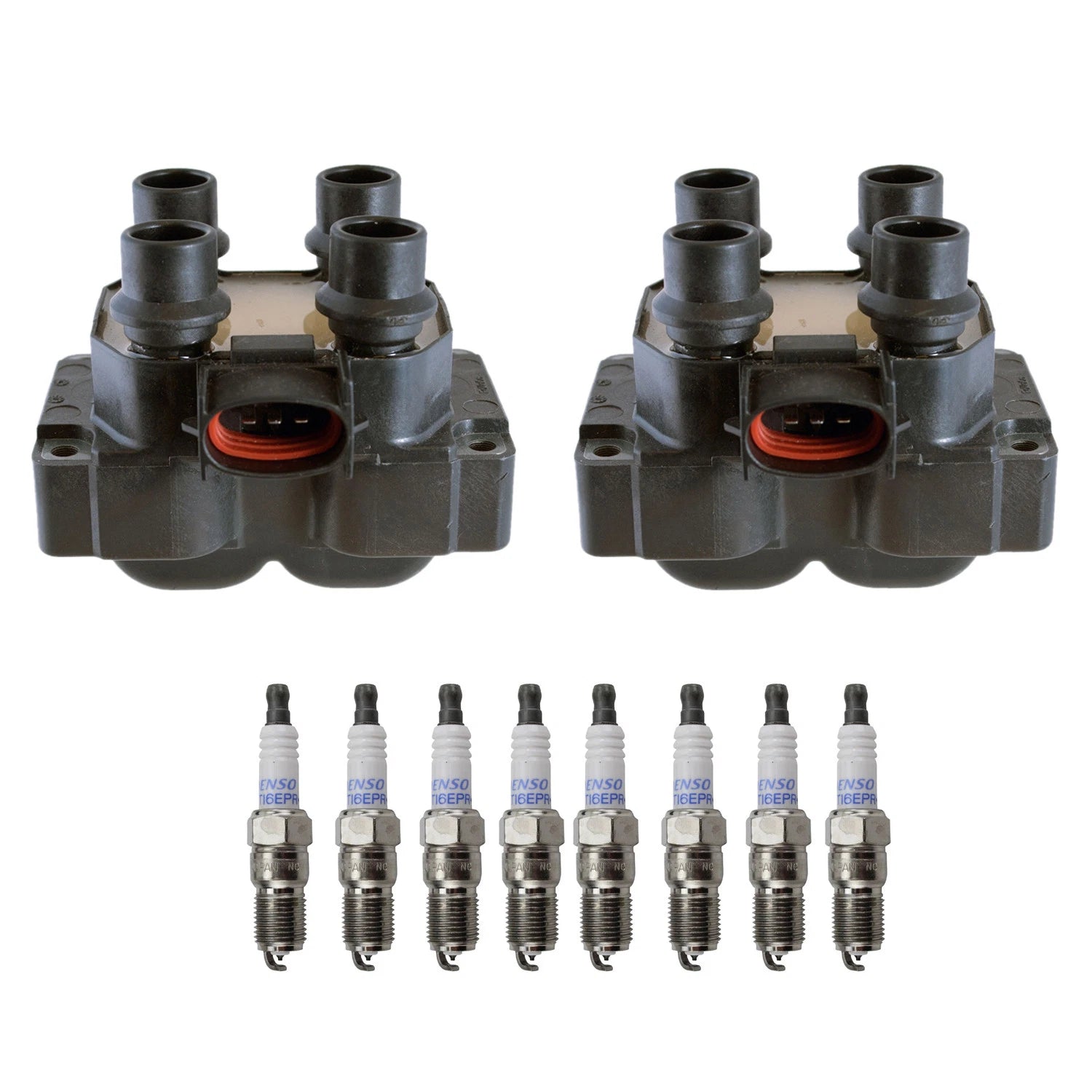 2X Ignition Coils & 8 Platinum Spark Plugs for Ford Crown Victoria, Expedition