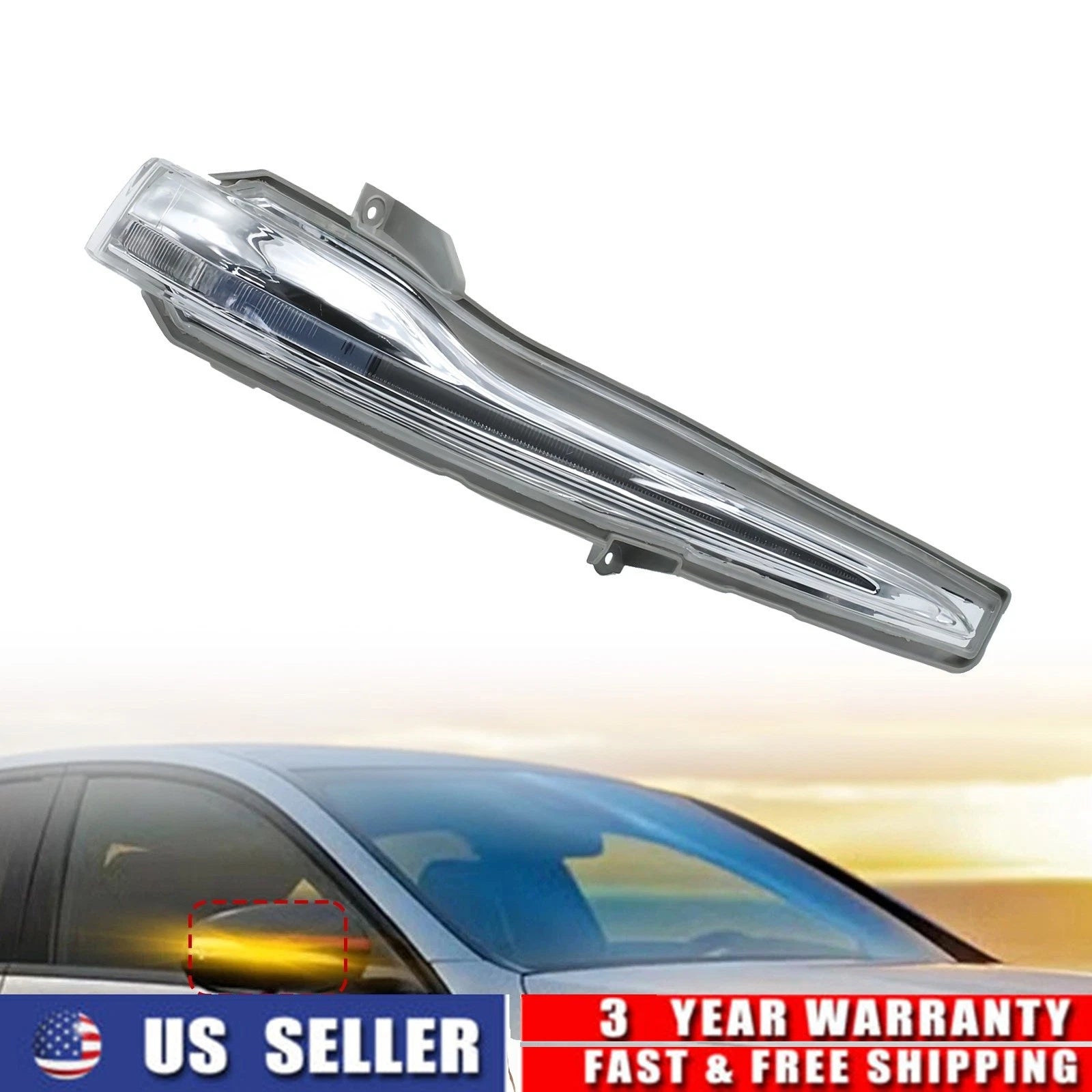 Right Side Mirror Turn Signal Light for Mercedes Benz W205 W166 (2015–2020)