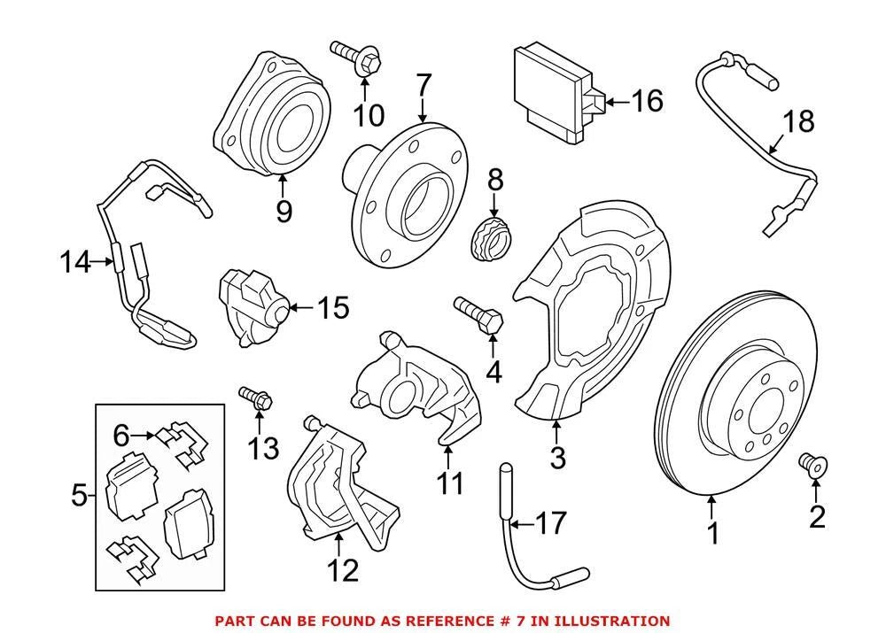 Genuine OEM Wheel Hub for BMW (2000–2023) 33406867815
