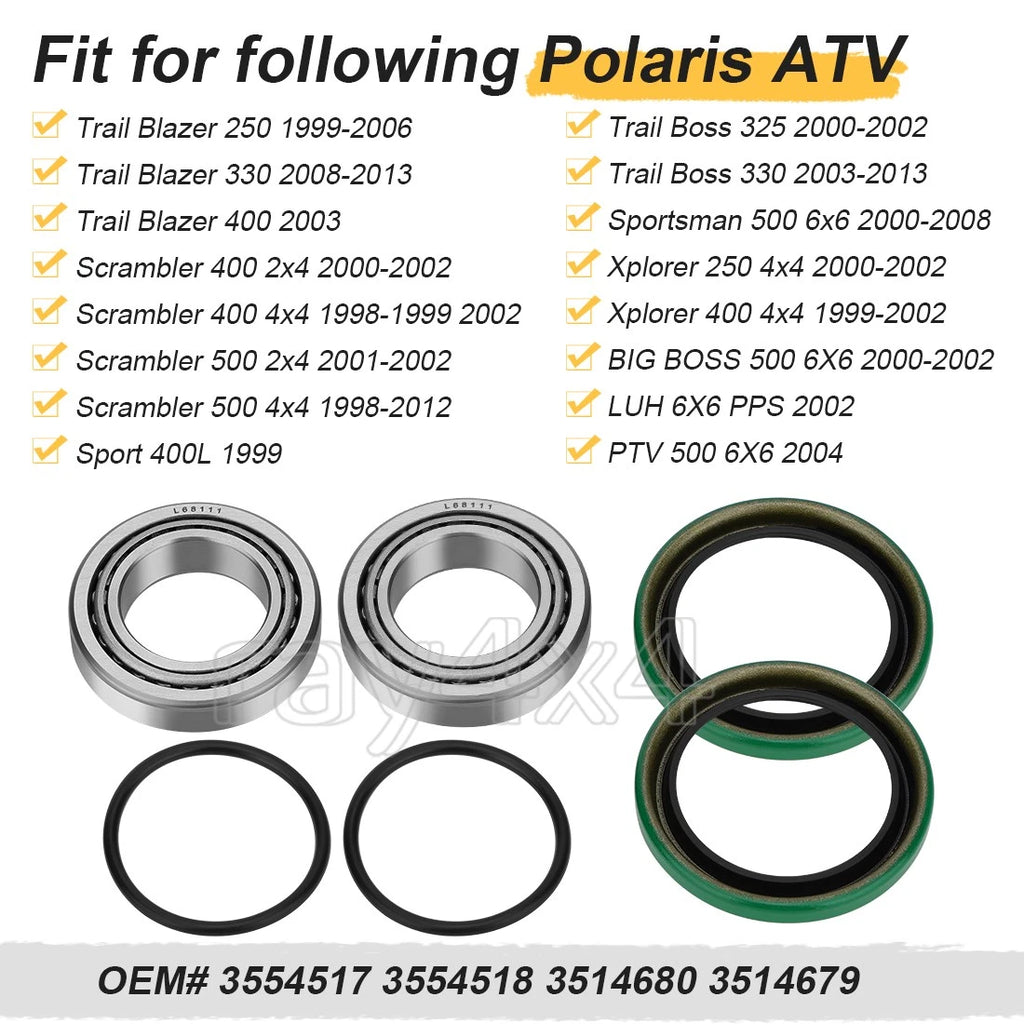 Rear Hub Repair Kit for Polaris Scrambler Sportsman 500 (1996–2006)