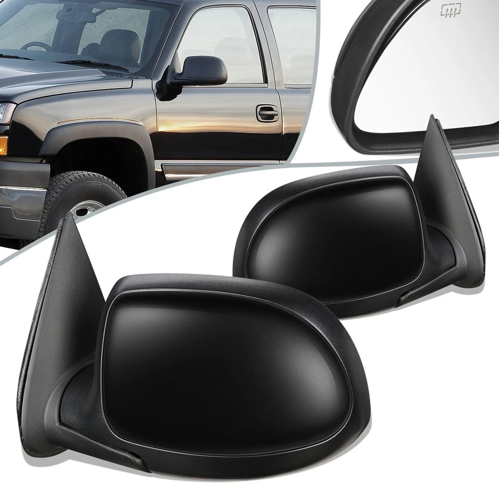 Pair of Power Heated Door Mirrors for Chevrolet Avalanche Silverado (2003–2007) GM1320251 GM1321251
